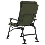 vidaXL Chaise de pêche avec accoudoir pliable vert