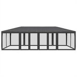 vidaXL Tente de fête avec 12 parois latérales maille anthracite 8x4 m
