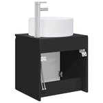 vidaXL Meuble de lavabo mural Noir 49 5 x 44 5 x 65 5 cm