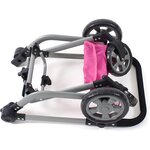 Bayer Chic 2000 595-33 - Poussette de poupée combinée 2 en 1 MIKA bleu et rose Papillon