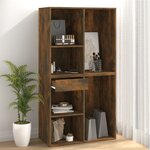 vidaXL Armoire cosmétique Chêne fumé 80x40x75 cm Bois d'ingénierie