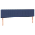 vidaXL Têtes de lit 2 Pièces Bleu 90x5x78/88 cm Tissu