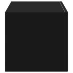 vidaXL Meuble TV mural Noir 60 x 31 x 29.5 cm Bois d'ingénierie