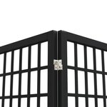 vidaXL Cloison de séparation pliable 6 panneaux 240x170 cm Noir
