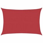 vidaXL Voile d'ombrage 160 g/m² Rouge 4x6 m PEHD