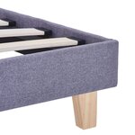 vidaXL Cadre de lit sans matelas gris clair tissu 160x200 cm