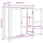 vidaXL Armoire avec stockage avec porte Marron Bois d'ingénierie