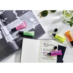 Filet de 5 Surligneurs NEON Tendance Pointe Biseautée 2- 5 mm STABILO