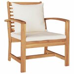 vidaXL Chaises de jardin 2 Pièces Naturel 60 x 65 x 76.5 cm