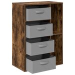 vidaXL Buffet Chêne fumé 60 x 33 5 x 84 cm