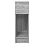vidaXL Tables de chevet avec tiroir 2 Pièces sonoma gris 20x36x60 cm