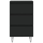 vidaXL Buffet noir 40x35x70 cm bois d’ingénierie