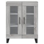 vidaXL Buffet haut Sonoma gris 69 5x34x180 cm Bois d'ingénierie