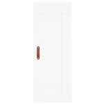 vidaXL Buffet haut Blanc 34 5x34x180 cm Bois d'ingénierie