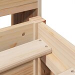 vidaXL Cadre de lit sans matelas 140x190 cm bois de pin massif
