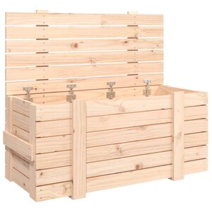 vidaXL Boîte de rangement 91x40 5x42 cm Bois massif de pin