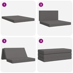 vidaXL Canapé-lit pliable 160 x 67 x 45 cm Gris clair