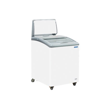 Congélateur vitré porte coulissante professionnel - 150 litres - cool head - r290a - acier150vitrée/coulissante 580x695x1110mm