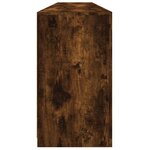 vidaXL Buffet avec lumières LED chêne fumé 202x37x67 cm