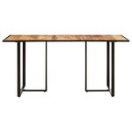 vidaXL Table à manger 200 cm Bois de manguier brut