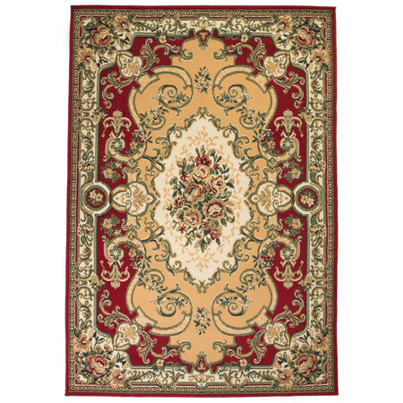 Vidaxl tapis oriental 140x200 cm rouge / beige