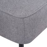 vidaXL Chaise de cocktail gris clair tissu