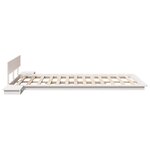 vidaXL Cadre de lit Marron 135 x 190 cm bois