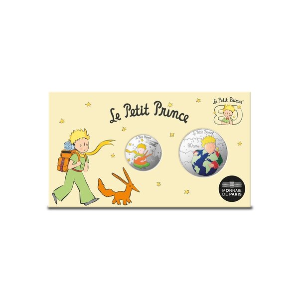 Le Petit Prince Coffret duo 10€ & 50€ Argent Commémorative