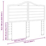 vidaXL Tête de lit Chêne noir 120 cm Bois d'ingénierie