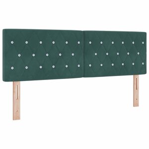 vidaXL Tête de lit Vert foncé 144 cm Velours