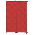 vidaXL Coussin de banc de jardin rouge 150x(50+50)x7 cm tissu oxford