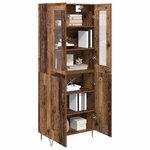 vidaXL Haut Armoire Bois Ancien 69 5 x 34 x 180 cm Bois d'ingénierie