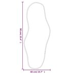 vidaXL Miroir mural Doré 90x40 cm