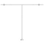 vidaXL Auvent manuel rétractable avec LED 350x250 cm Anthracite