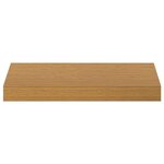 vidaXL Étagère Murale 2 Pièces Beige 40 x 23 5 x 4 cm Bois d'ingénierie