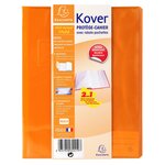 Protège-cahier translucide Kover® - 17x22cm - Couleurs assorties EXACOMPTA