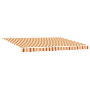 vidaXL Auvent rétractable Jaune et Orange 450 × 350 cm