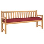 vidaXL Set de coussins de palette 2 pc Tissu Oxford Bordeaux
