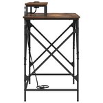 vidaXL Bureau Chêne fumé 100 x 50 x 86.5 cm Bois d'ingénierie