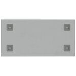 vidaXL Tableau noir magnétique mural Blanc 60x30 cm Verre trempé