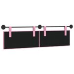 vidaXL Tête de lit suspendue Rose Tissu