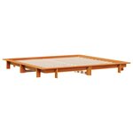 vidaXL Cadre de lit sans matelas cire marron 180x200cm bois pin massif