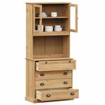 vidaXL Buffet haut VIGO 80x40x176 cm bois massif de pin