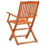 vidaXL Chaises de jardin pliables lot de 6 Bois d'eucalyptus massif