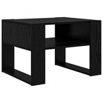vidaXL Table basse Chêne noir 66 x 53 x 45 cm Bois d'ingénierie