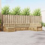 vidaXL Ensemble de canapés d'extérieur 8 pc Blanc et Beige