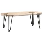 vidaXL Pieds en épingle à cheveux pour table basse 4 pièces Anthracite 30 cm Acier massif