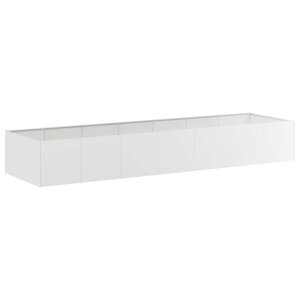 vidaXL Jardinière 280x80x40 cm acier inoxydable