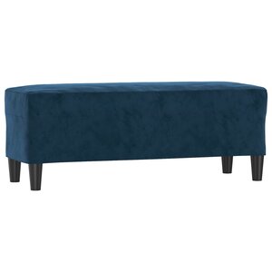 Banc banquette 100 x 35 x 41 cm velours bleu 02_0010543