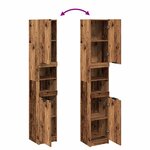vidaXL Armoire de salle de bain vieux bois bois d'ingénierie